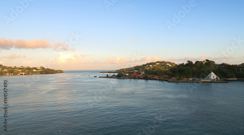 Saint Lucia tropical island - Caribbean sea - Castries harbor