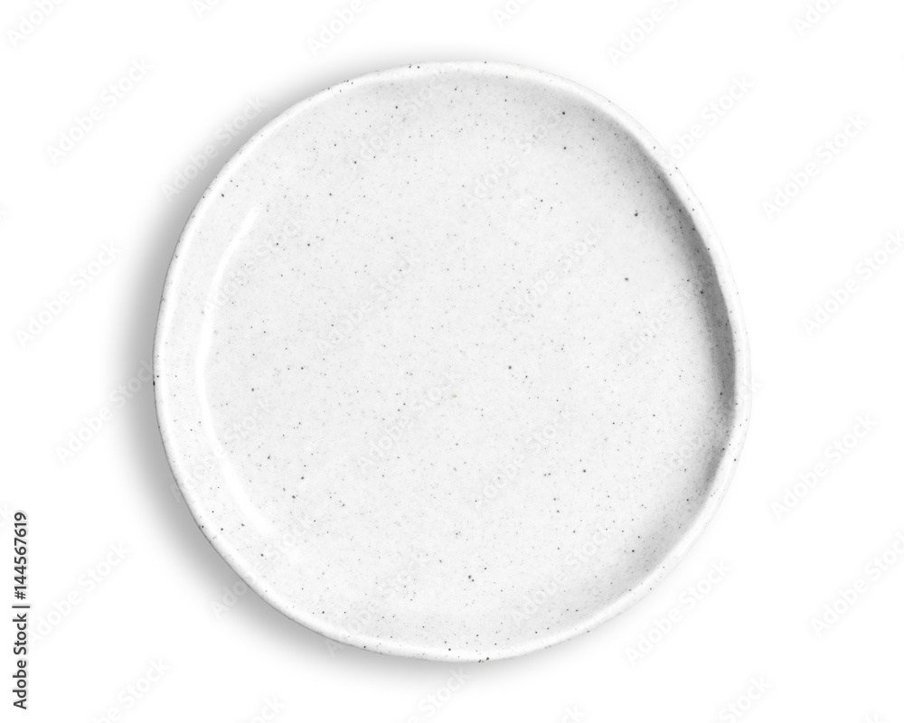 Blank white dish isolated on white background. Blank white dish isolated on white background.