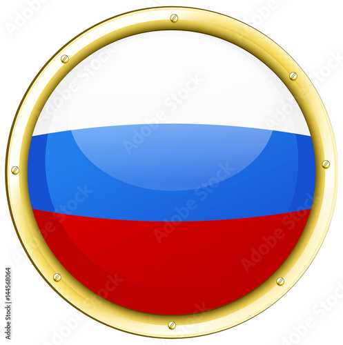 Free Download Russia flag on round button - GFXLoad