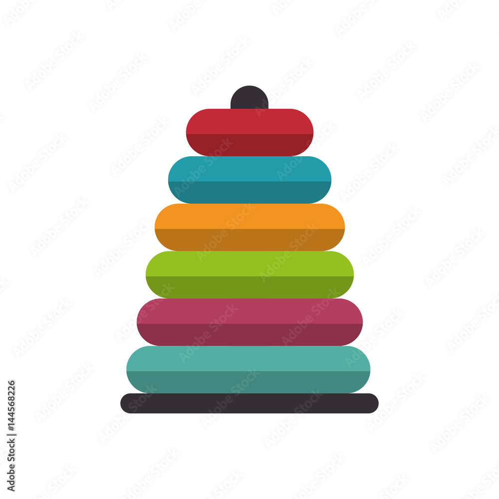pile rings toy icon vector illustration design pile rings toy icon vector illustration design