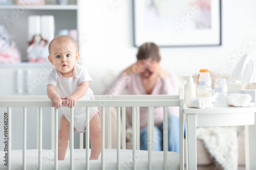 Depressed young woman with ...