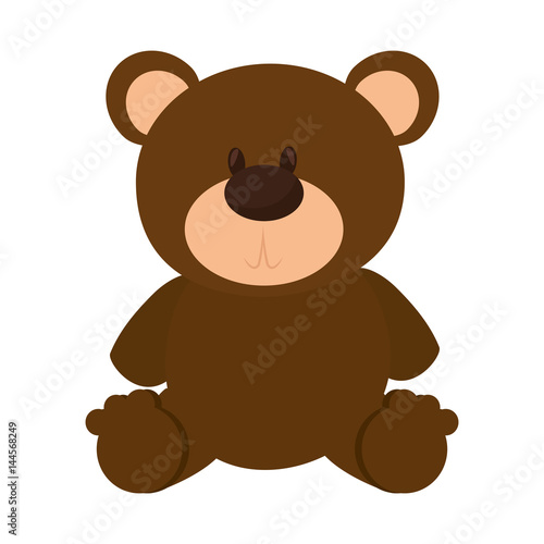 bear teddy isolated icon vector illustration design