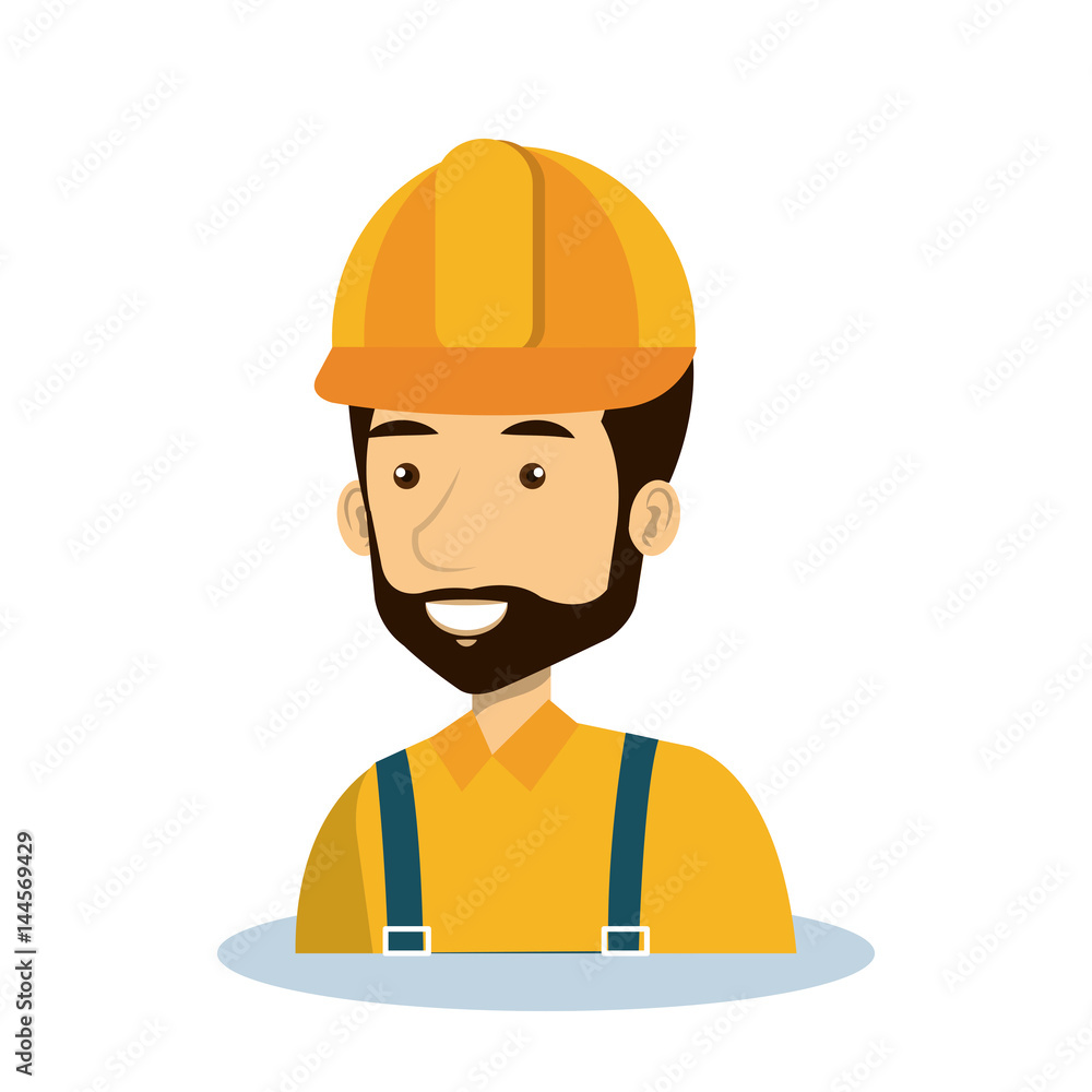 professional construction man character vector illustration design professional construction man character vector illustration design