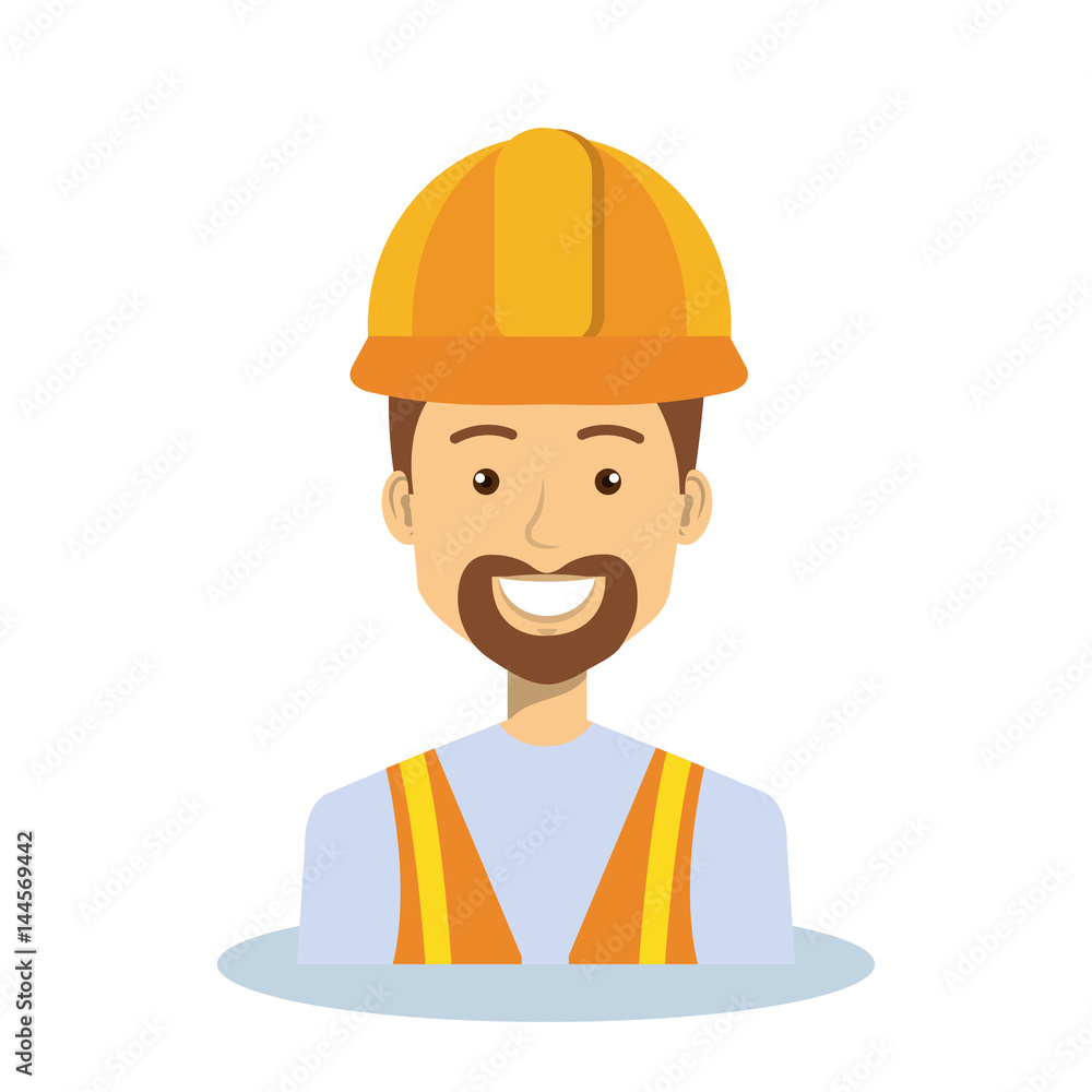 professional construction man character vector illustration design professional construction man character vector illustration design