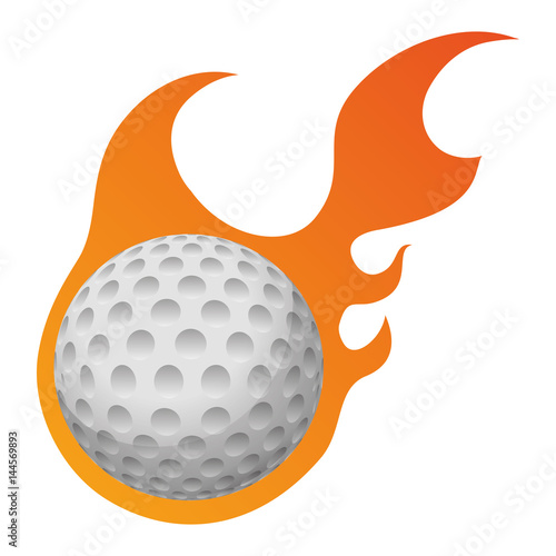 Golf sport game icon vector illustration graphic design
