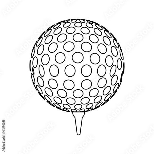 Golf sport game icon vector illustration graphic design