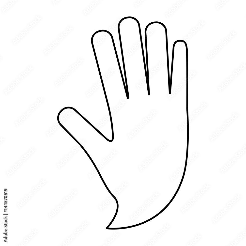 Human hand symbol icon vector illustration graphic design Human hand symbol icon vector illustration graphic design