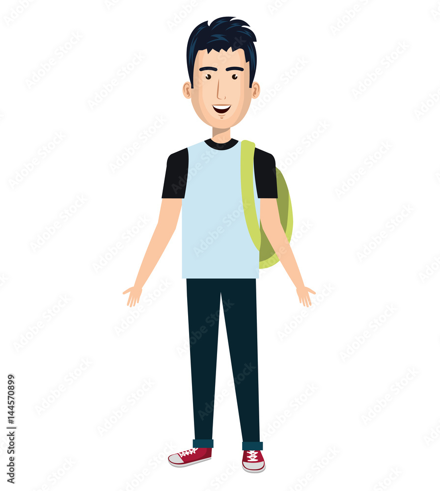 young man avatar character vector illustration design young man avatar character vector illustration design