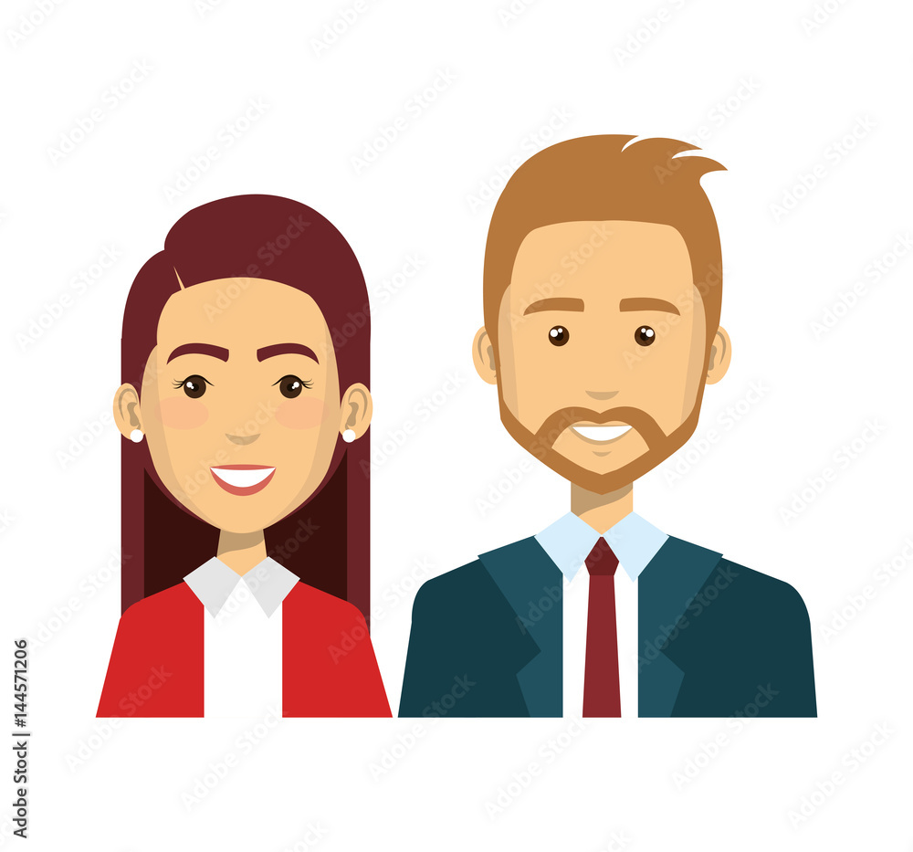 businesspeople avatars characters icon vector illustration design businesspeople avatars characters icon vector illustration design