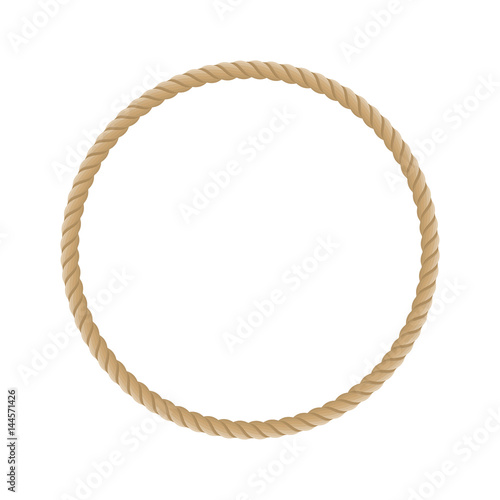 Round marine ropes frame.