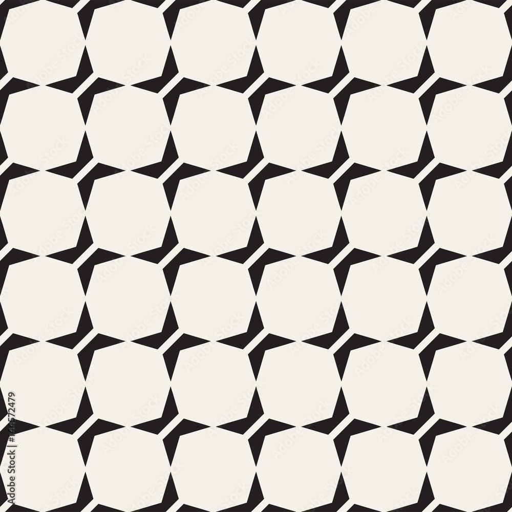 Naklejka premium Vector seamless lattice pattern. Modern stylish texture. Repeating geometric star shape tiles