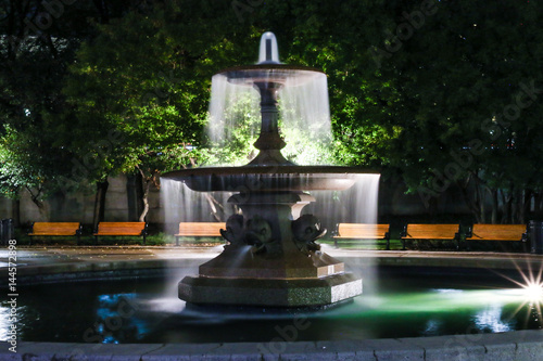 Ottawa Confederation Park Fountain at Night photo