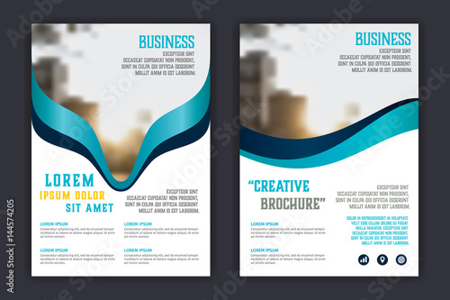 Abstract  business  brochure flyer template, annual report or book cover layout in A4 size