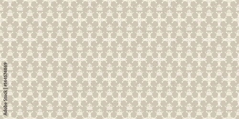Decorative background in classic style, seamless pattern. Repeating texture pattern. Vector illustration