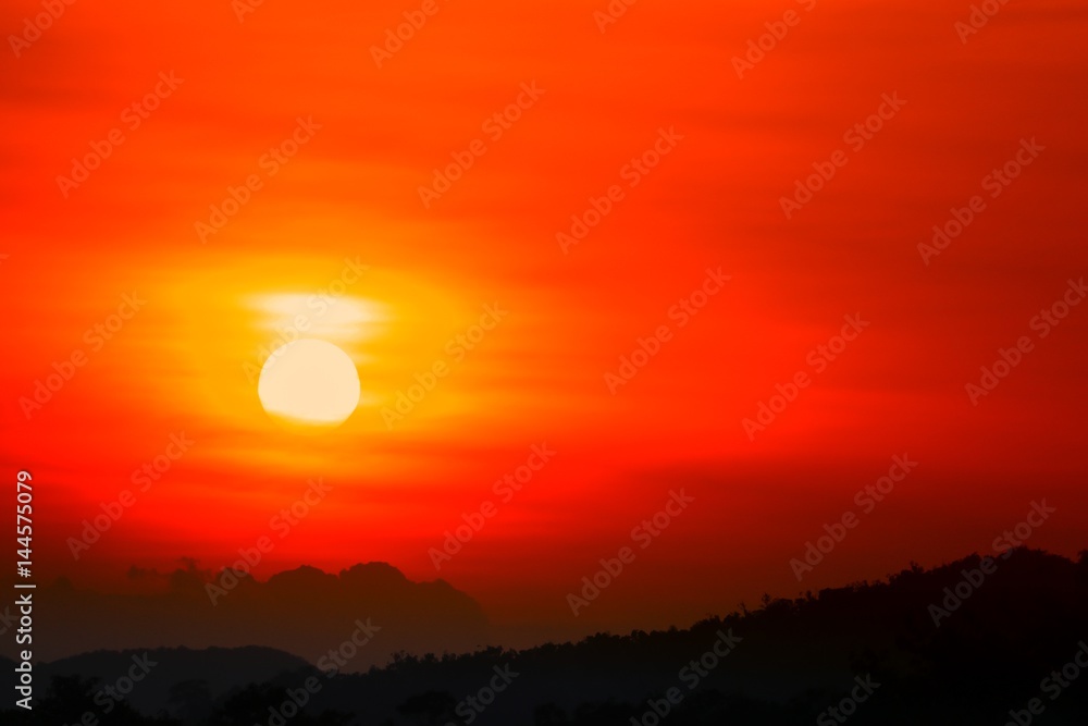 sunset beautiful colorful landscape in blue sky evening nature twilight time sunset beautiful colorful landscape in blue sky evening nature twilight time