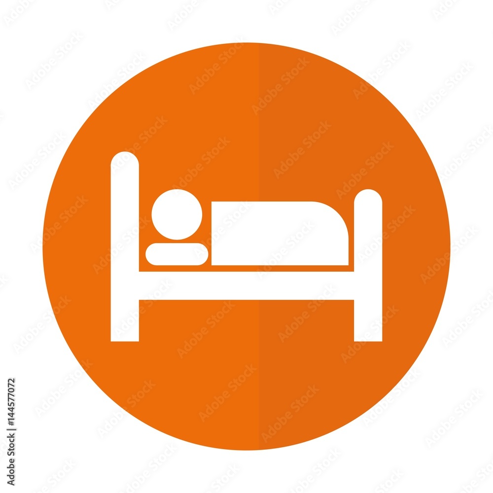 hotel sign icon over white background. vector illustration hotel sign icon over white background. vector illustration