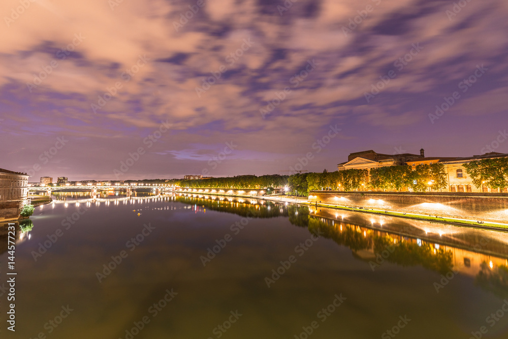 Pont Neuf in Toulouse, France.
