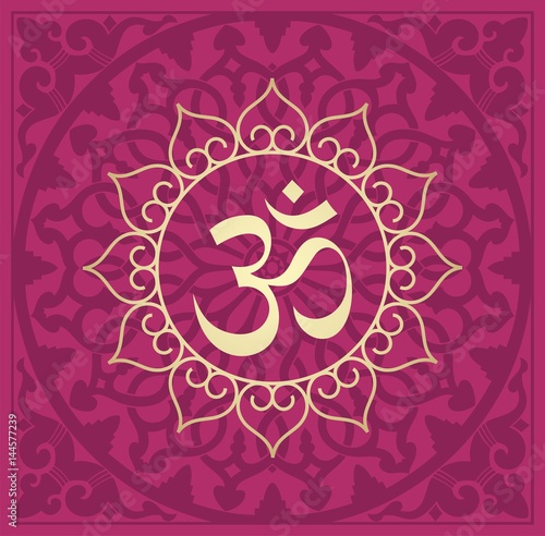 aum syllable, paisley design ,Hinduism, India