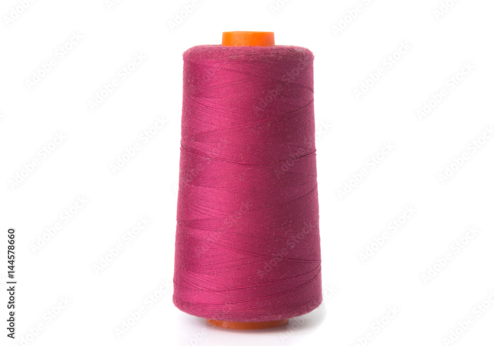 Spools of thread isolated on white background.