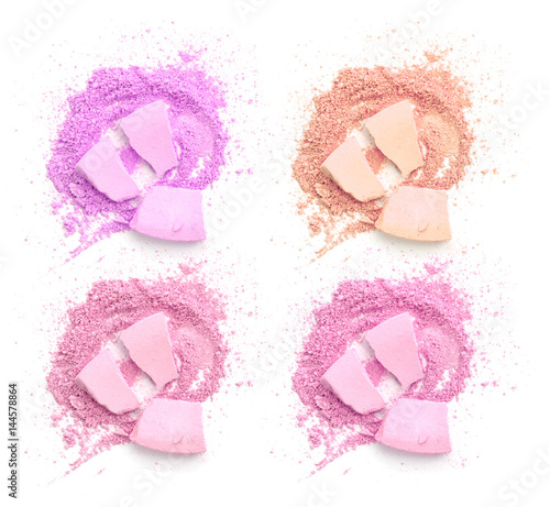 Colors shade pink tone powder make up photo