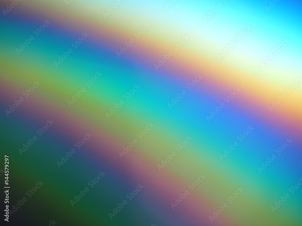 Light spectrum on CD extreme close up