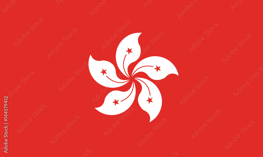 vector of hong kong flag vector of hong kong flag