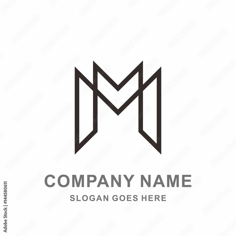Monogram Letter M Square Triangle Interior Architecture Construction Business Company Stock Vector Logo Design Template Monogram Letter M Square Triangle Interior Architecture Construction Business Company Stock Vector Logo Design Template