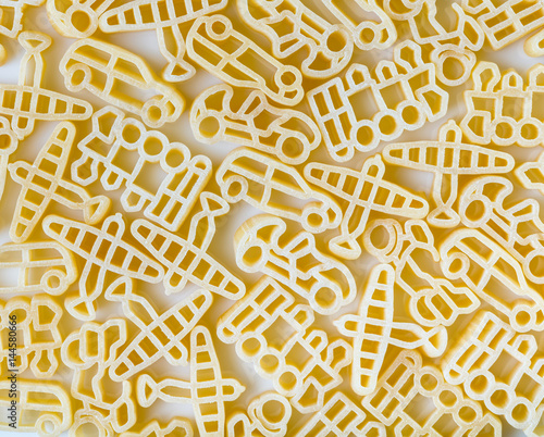 texture of pasta in the form of transport