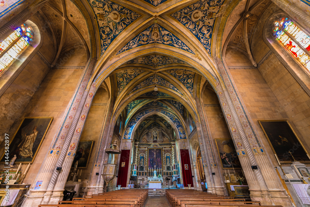 Saint Michel church in Cordes-sur-Ciel, France.