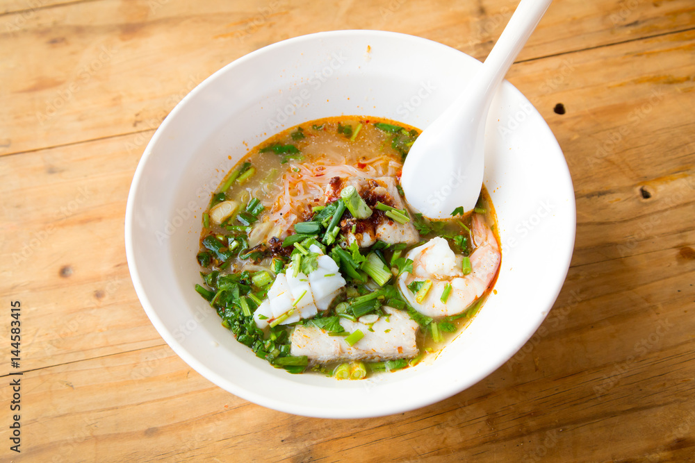hot spicy noodle mix seafood nice color food hot spicy noodle mix seafood nice color food