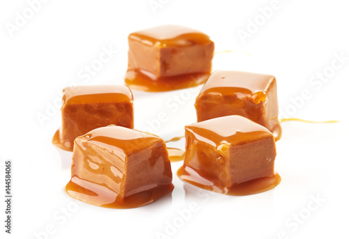 pieces of caramel candies