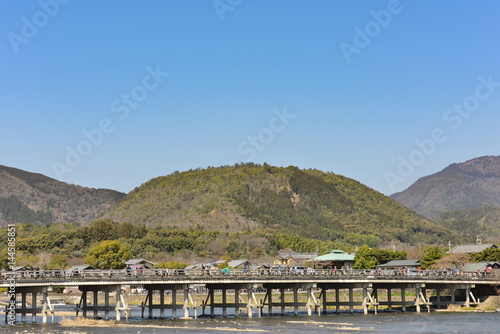 Kyoto Arashiyama - Katsura river side view - Kyoto Japan