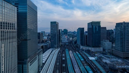 Tokyo station Magic hour Timelapse