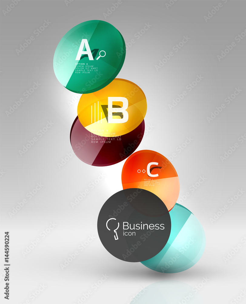 Glass circles banner