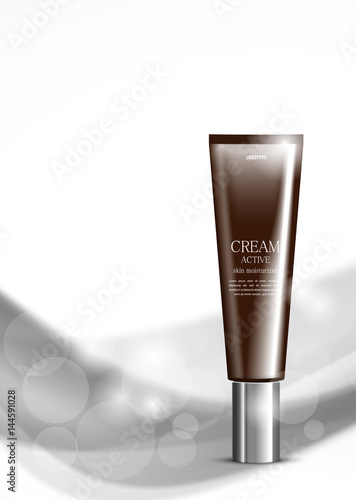 Skin moisturizer cosmetic design template