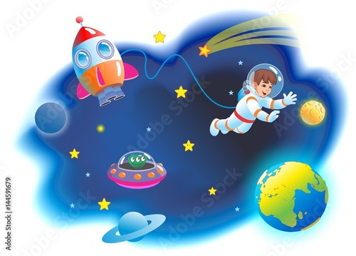 Boy Astronaut. Spaceman.