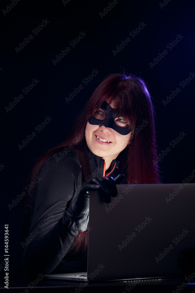 Violator of law in mask Violator of law in mask