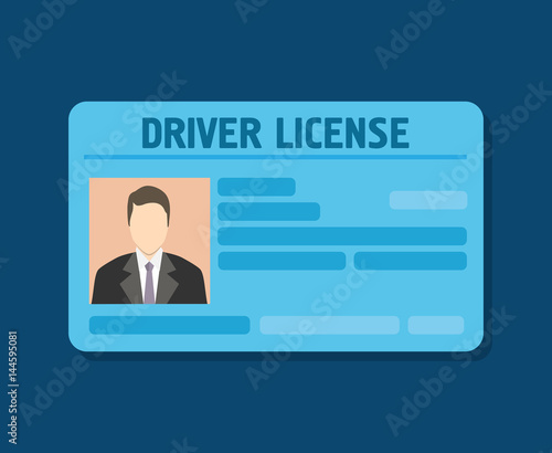 Car driver license identification with photo