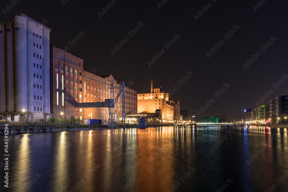 Inner Harbor Duisburg Nightshot / Germany