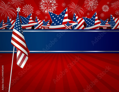 USA background design of American flag for 4 july independence day or other celebration