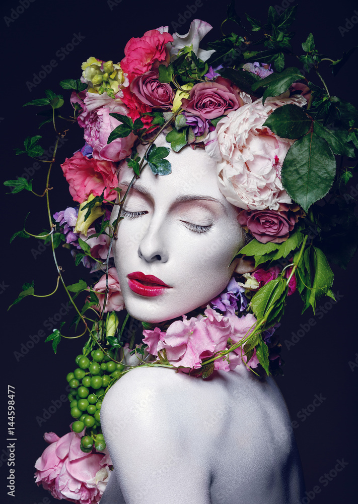 Beautiful flower queen