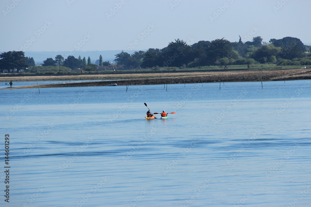 Canoë-kayak dans le golfe du Morbihan