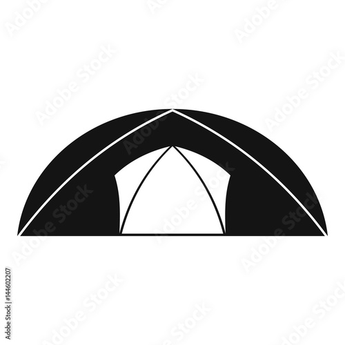 Dome tent for camping icon  simple style