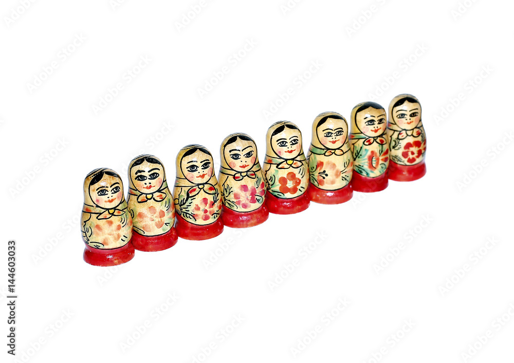 Colorful Russian nesting dolls Colorful Russian nesting dolls