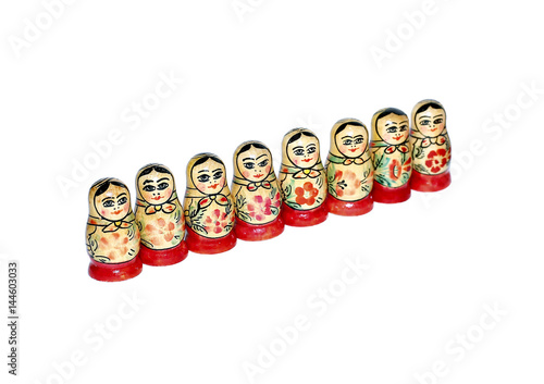 Colorful Russian nesting dolls