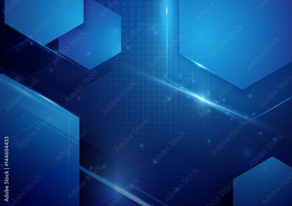 Blue abstract technology digital hi tech concept background. Space for your text Blue abstract technology digital hi tech concept background. Space for your text