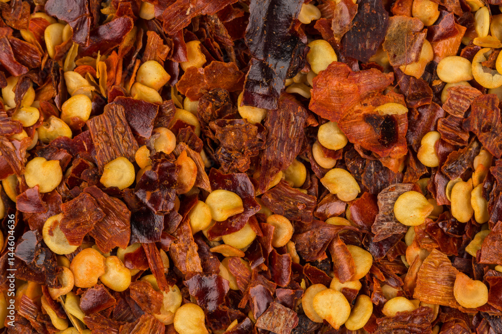 Pile of a crushed red pepper Pile of a crushed red pepper