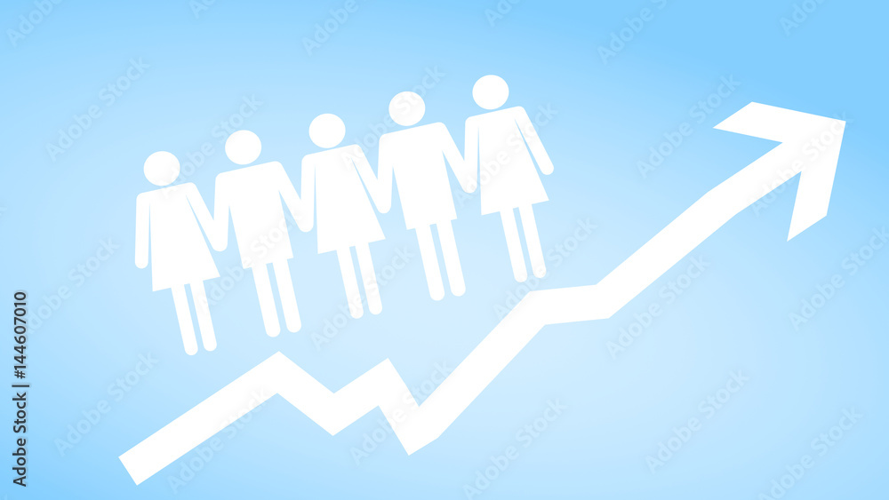 Steigende Verbesserung der Leistung durch Teamwork Steigende Verbesserung der Leistung durch Teamwork