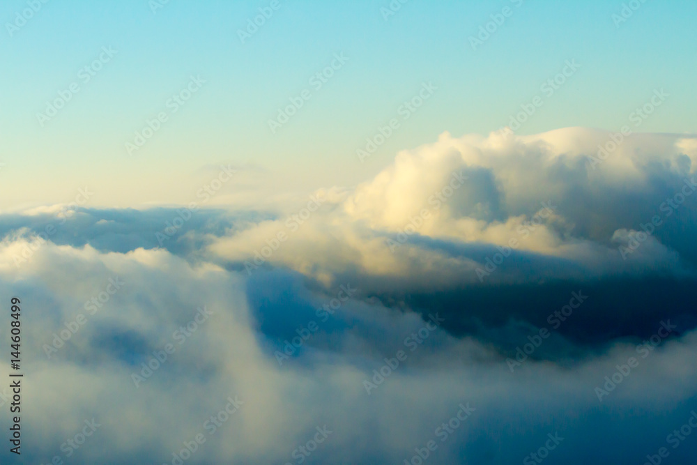 Naklejka premium The Mist in the morning on the mountain in Thailand