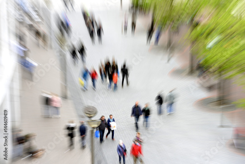 Cuadro en lienzo fußgängerzone im zoom